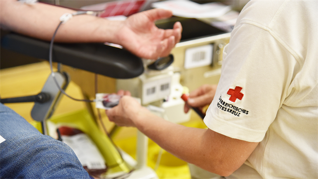 Blutspenden und Leben retten.